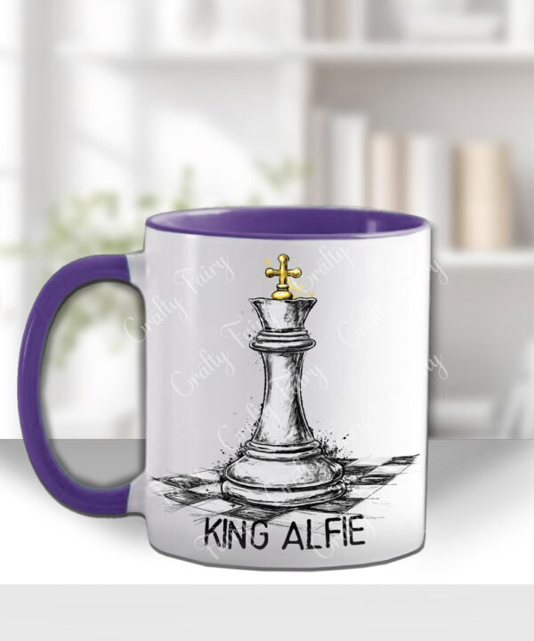 3908 personalised chess queen mug 2