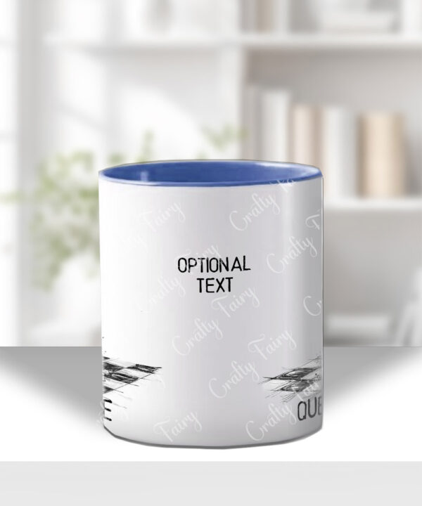 3908 personalised chess queen mug 3