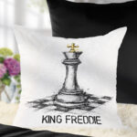 3909 personalised chess king cushion 3