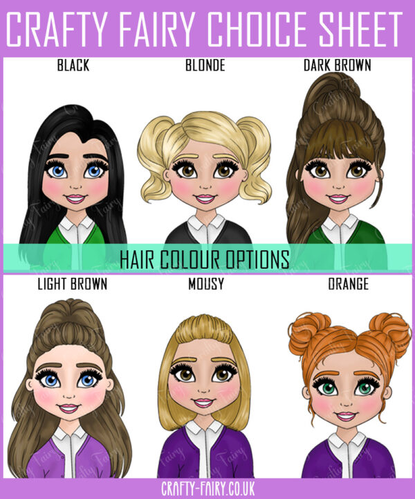 245 school girl hair colours
