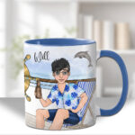 custom man on cruise ship personalised mug gift