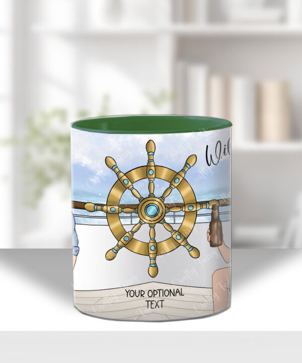 custom man on cruise ship personalised mug gift