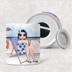 custom lady on cruise ship personalised cruise fund money box
