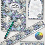 3937 crafter knitter crochet reader personalised stationery