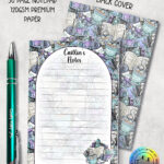 3938 crafter knitter crochet reader personalised a6 notepad