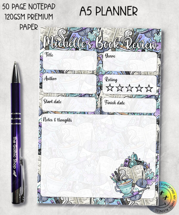 3940 crafter knitter crochet reader personalised a5 book review