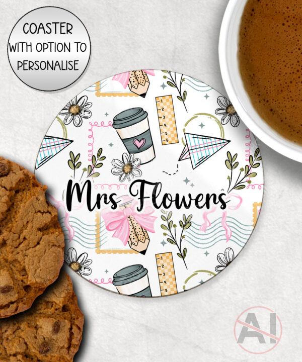 3952 personalised teacher thank you coaster 2