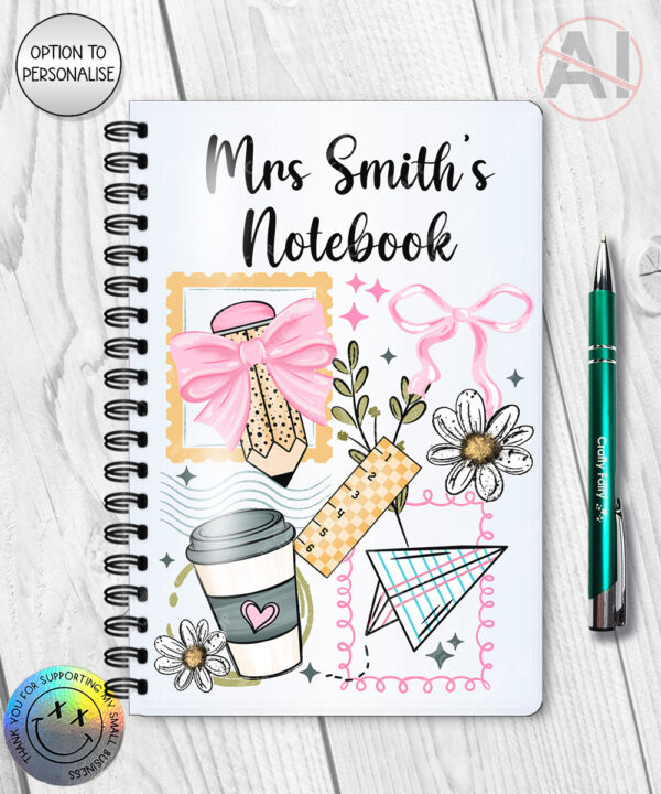 3956 personalised teacher thank you gift a5 notebook 1
