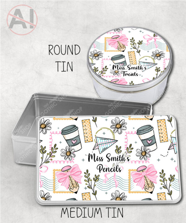 3962 personalised teacher thank you gift storage tin 2