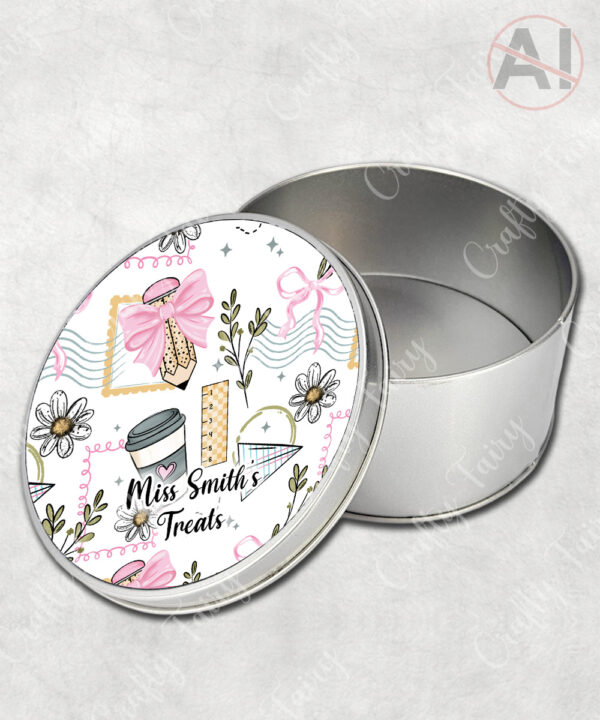 3962 personalised teacher thank you gift storage tin 4