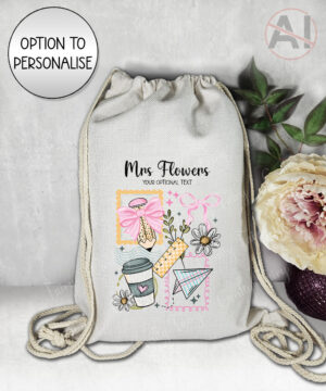 3963 personalised teacher thank you gift drawstring bag 1