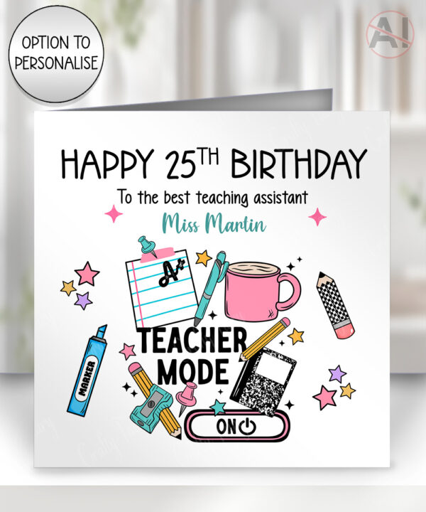 3969 personalised teacher mode birthday card 1