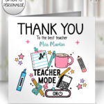 3969 personalised teacher mode thank you