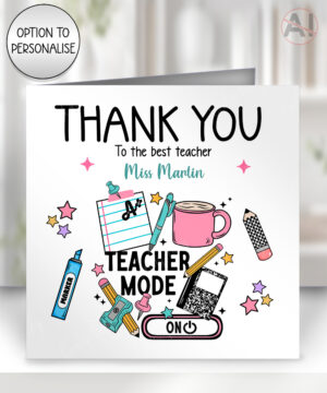3969 personalised teacher mode thank you