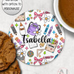 3981 personalised teacher thank you coaster 4