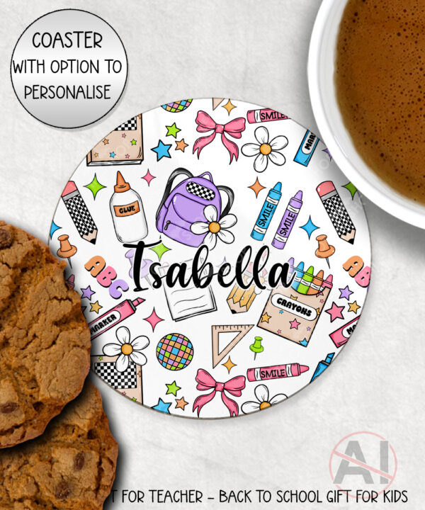 3981 personalised teacher thank you coaster 4