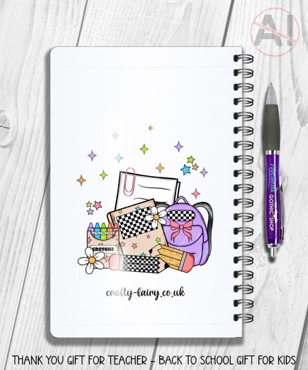 3986 personalised school teachers thankyou notebook 2