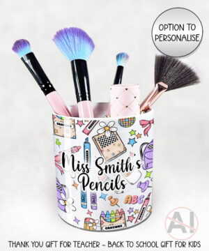3993 personalised teacher thank you gift pen pot 1