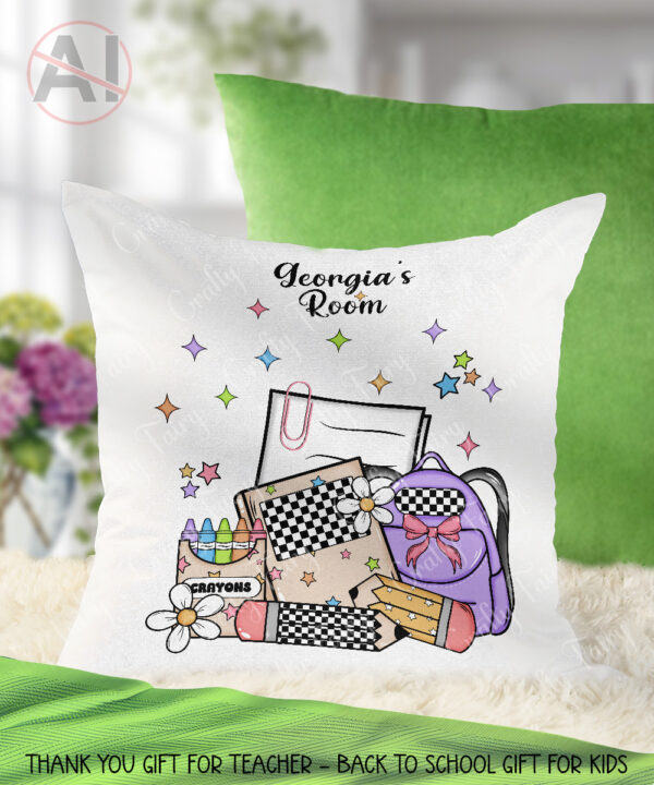 4001 personalised back to school cushion 1