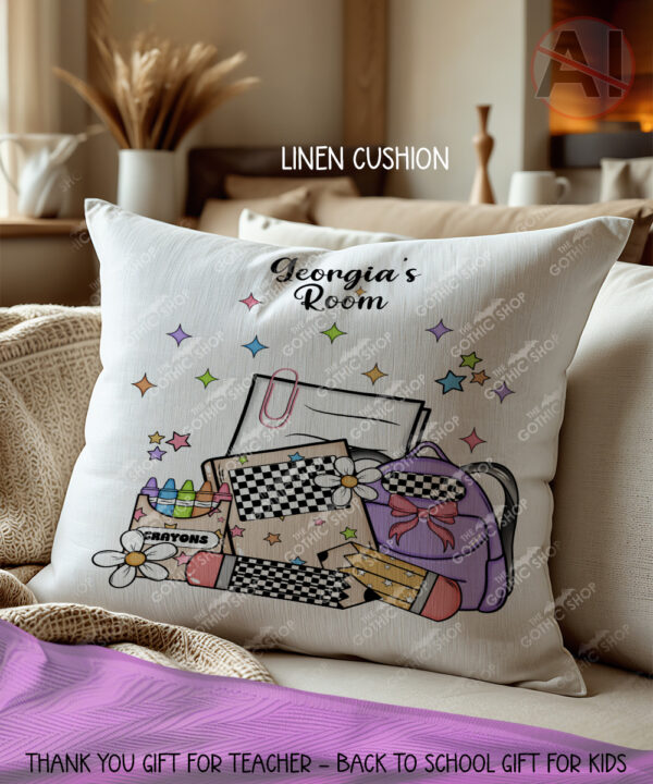 4001 personalised back to school cushion 2