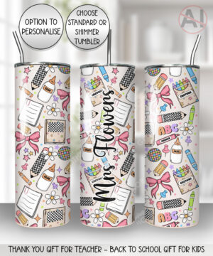 4004 personalised teacher appreciation gift tumbler 1