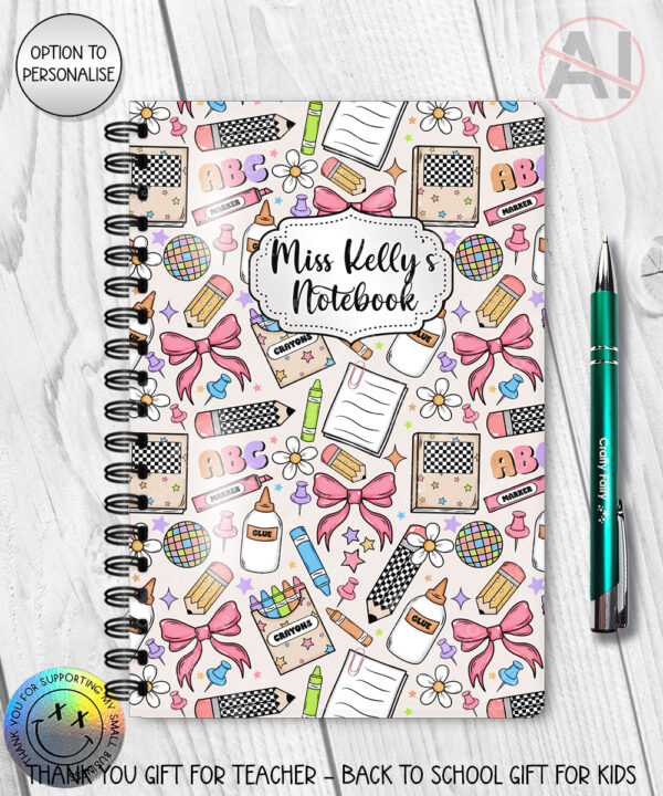 4005 personalised teacher appreciation gift notebook 1