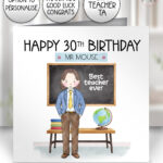 4009 personalised doodle teacher thankyou card 1