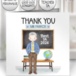 4009 personalised doodle teacher thankyou card 2