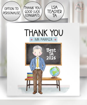 4009 personalised doodle teacher thankyou card 2