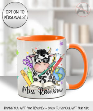4031 personalised teacher thank you gift mug cow1