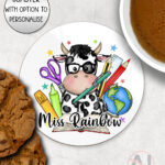 4032 personalised teacher thank you gift coaster 2
