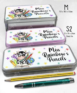4036 personalised teacher thank you gift cow tin 4