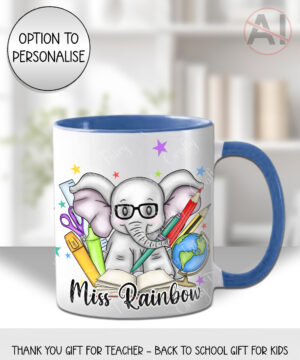 4038 personalised teacher thank you mug elephant 1