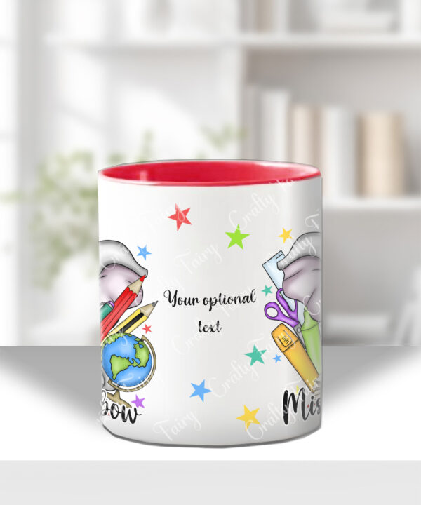 4038 personalised teacher thank you mug elephant 2