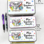 4043 personalised teacher thank you gift pencil tin elephant 4