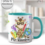 4045 personalised teacher thank you mug giraffe 1