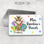 4050 personalised teacher thank you gift mousemat giraffe 1