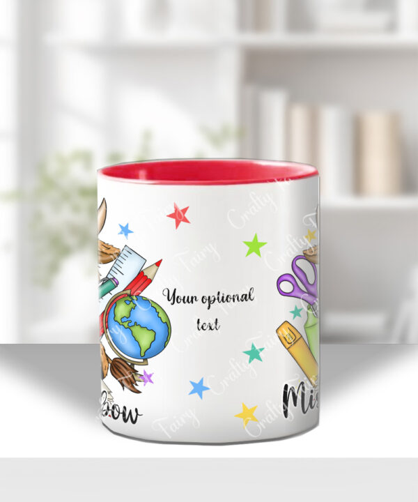 4059 personalised teacher thank you mug highland cow 2