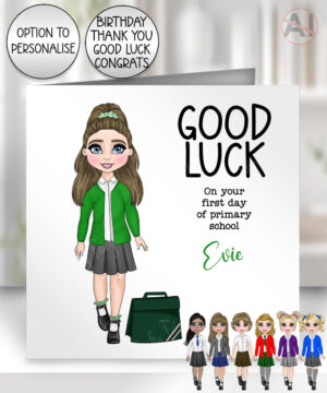 788 personalised first day school card 2
