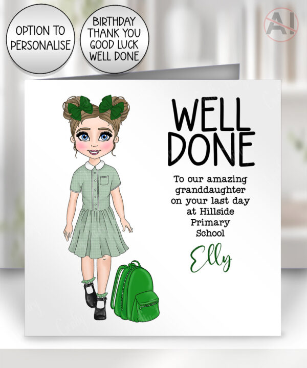 789 personalised well done finish school card