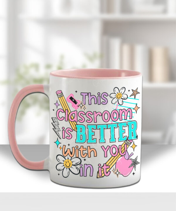 4073 personalised bright thank you teacher mug 3