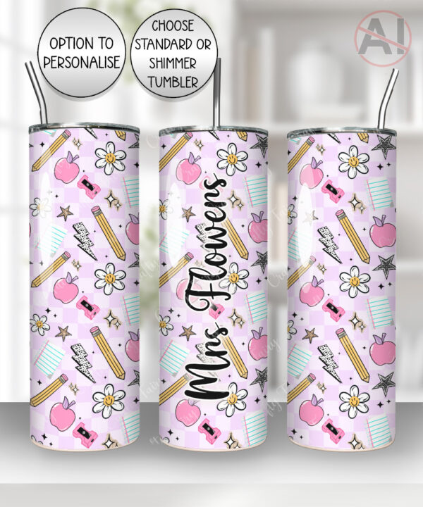4076 personalised bright thank you teacher tumbler 1