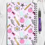 4081 personalised bright thank you teacher notebook 2