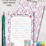 4082 personalised bright thank you teacher notepad 2