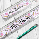 4087 personalised bright thank you teacher ruler 1