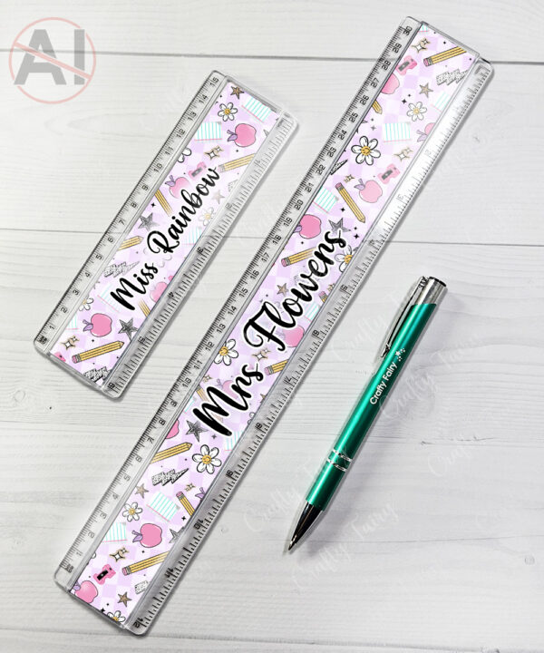 4087 personalised bright thank you teacher ruler 2