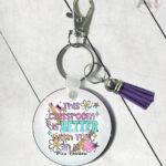 4092 personalised bright thank you teacher keyring 1