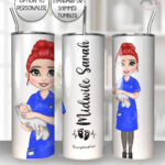 4097 personalised midwife tumbler 2