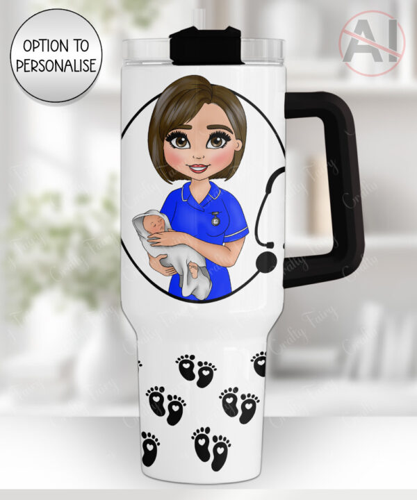4098 personalised midwife stanley bottle 2