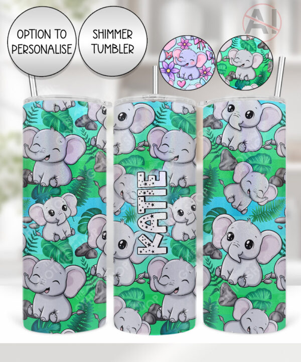 4131 personalised elephant tumbler 2